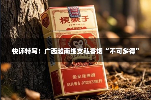 快评特写！广西越南细支私香烟“不可多得”